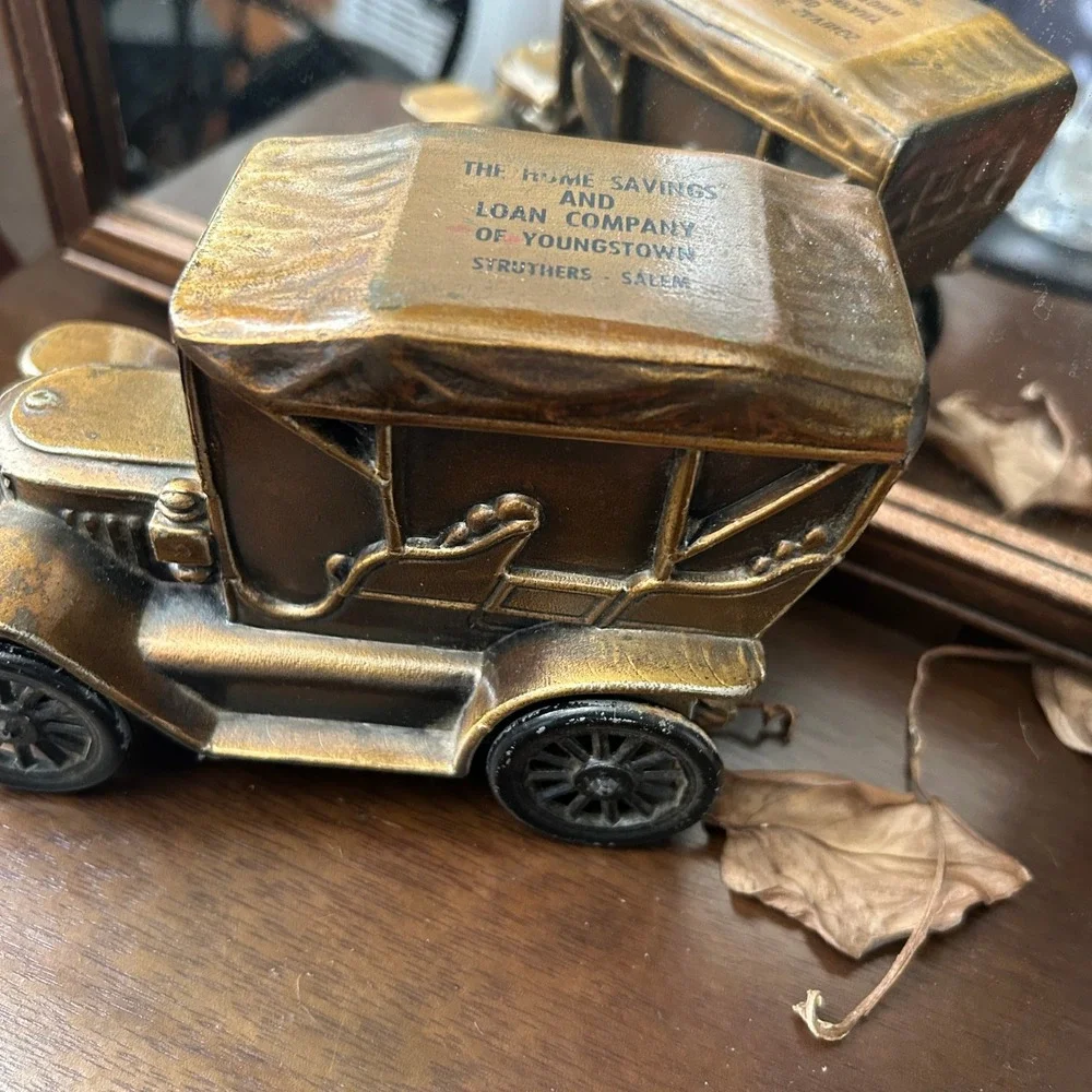 Vintage Home Savings and Loan Model T Coin Bank Youngstown OH